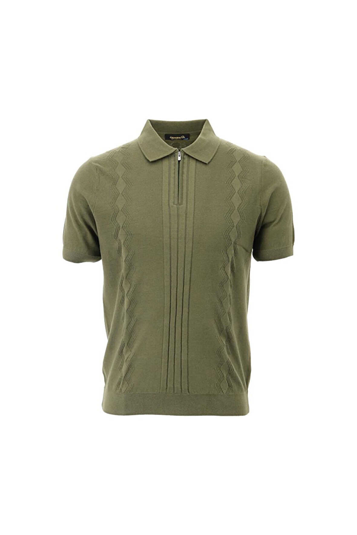 Erkek Designers Triko T-Shirt-Yeşil | M