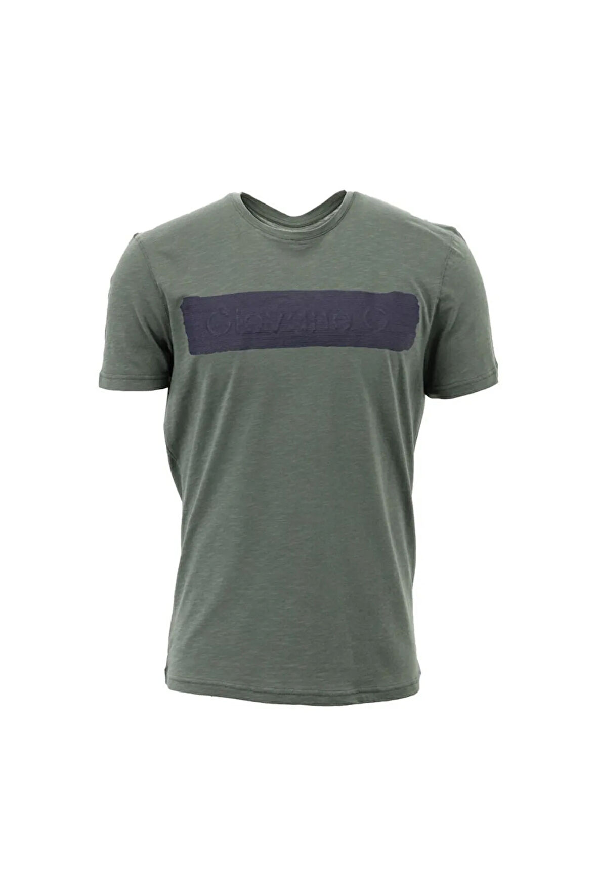 Erkek Bisiklet Yaka Regular Kalıp Baskılı T-Shirt - Yeşil | XL