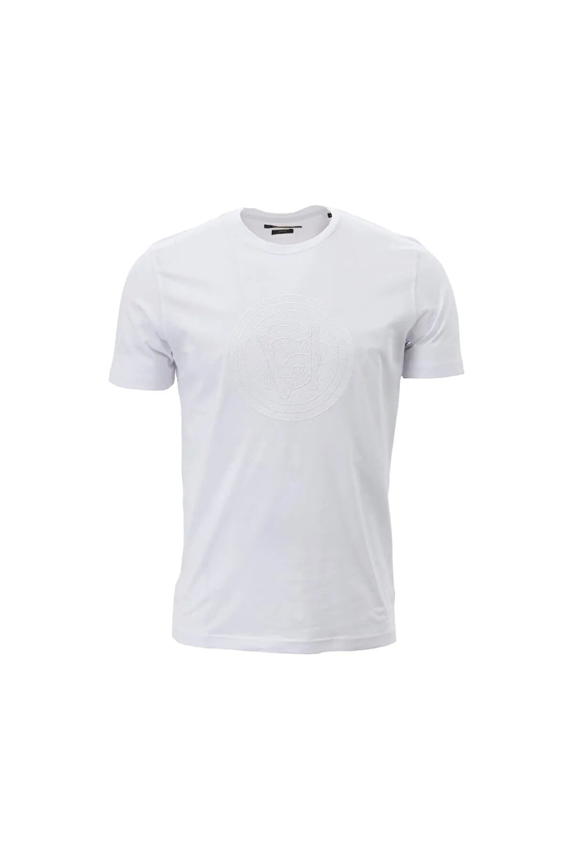 Erkek Bisiklet Yaka Regular Kalıp Baskılı T-Shirt - Beyaz | L