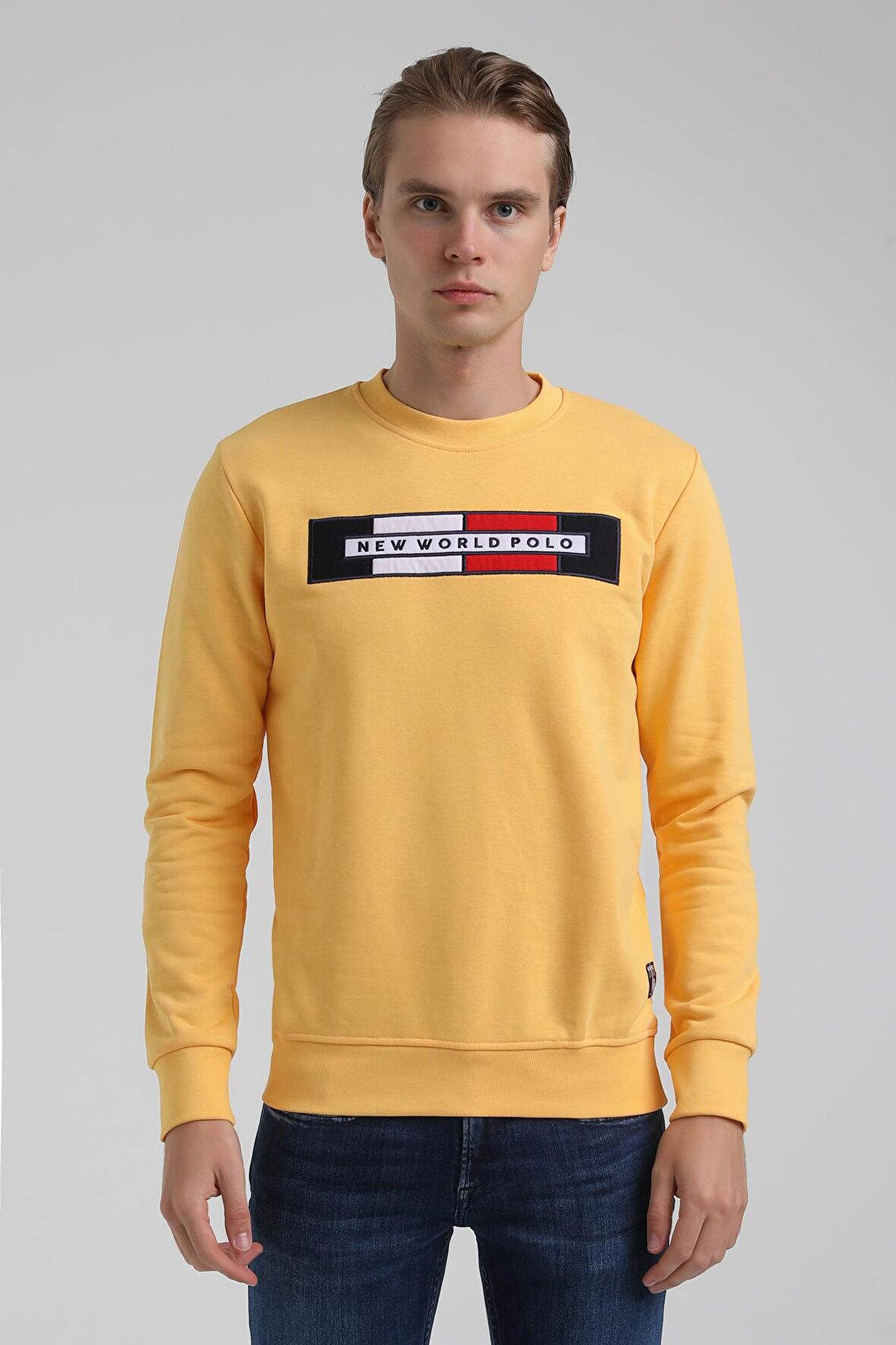 Bisiklet Yaka Hardal Regular Sweatshirt 22FWM60124