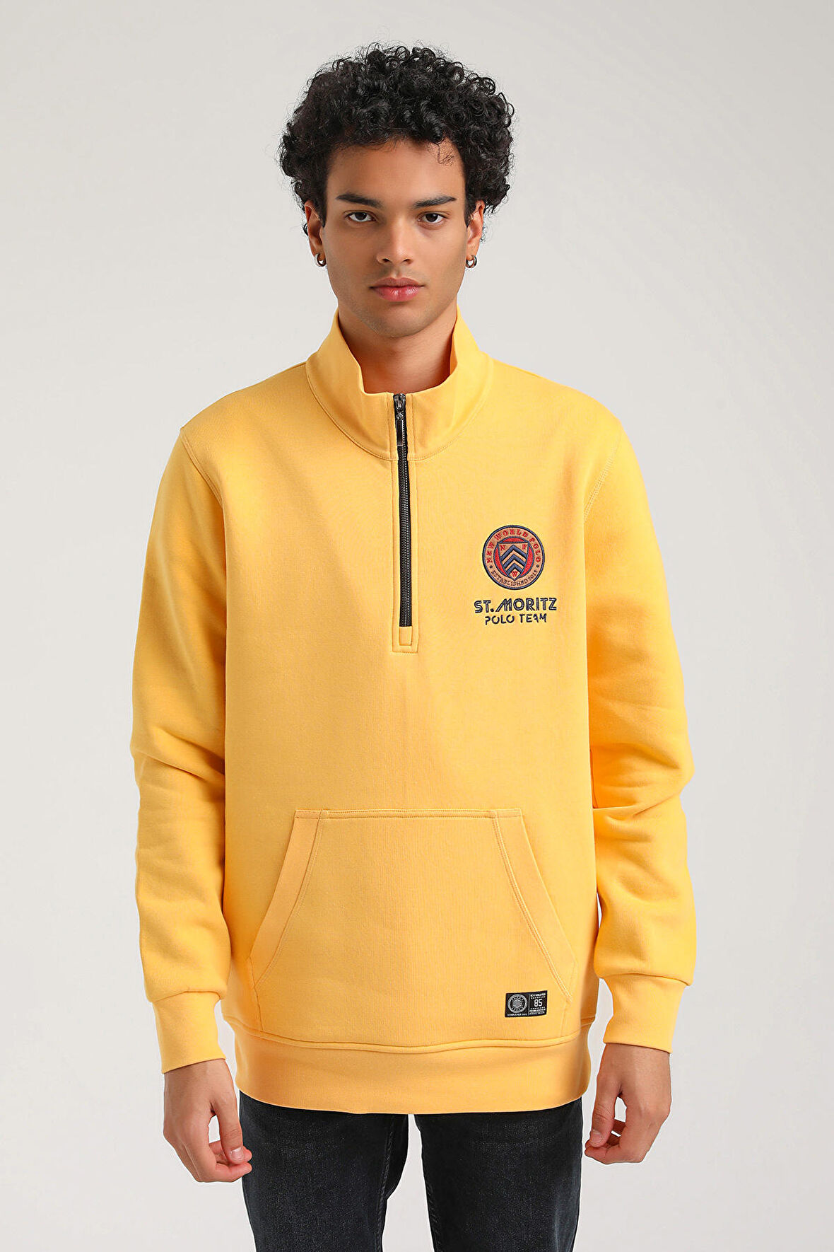 Hardal Slim Fit Half-Zip Sweatshirt 23FWM64064
