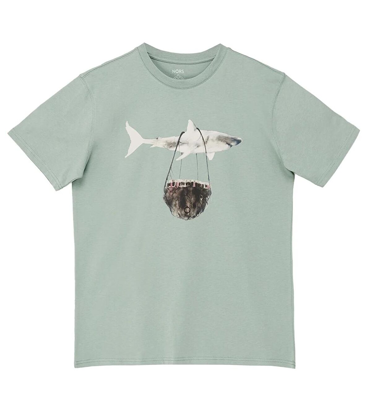 Shark Flys Regular Tshirt - Mint Yeşili