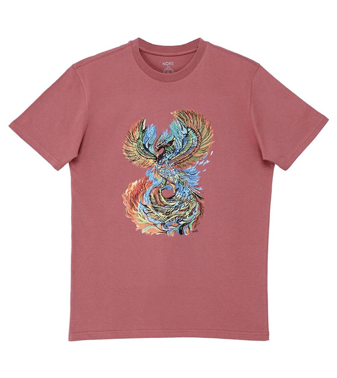 Phoenix And Fire Regular Tshirt - Gül Kurusu