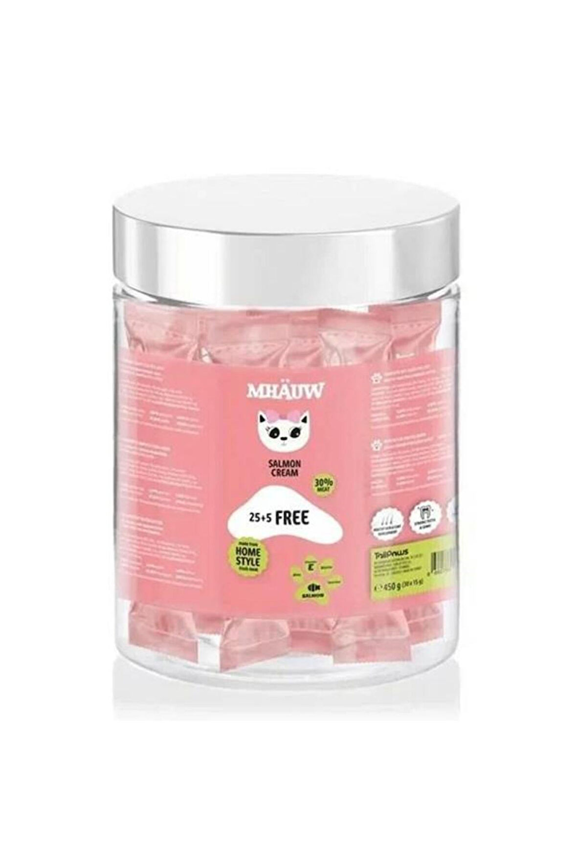 Mhauw Somonlu Sıvı Kedi Ödülü 15gr 30lu