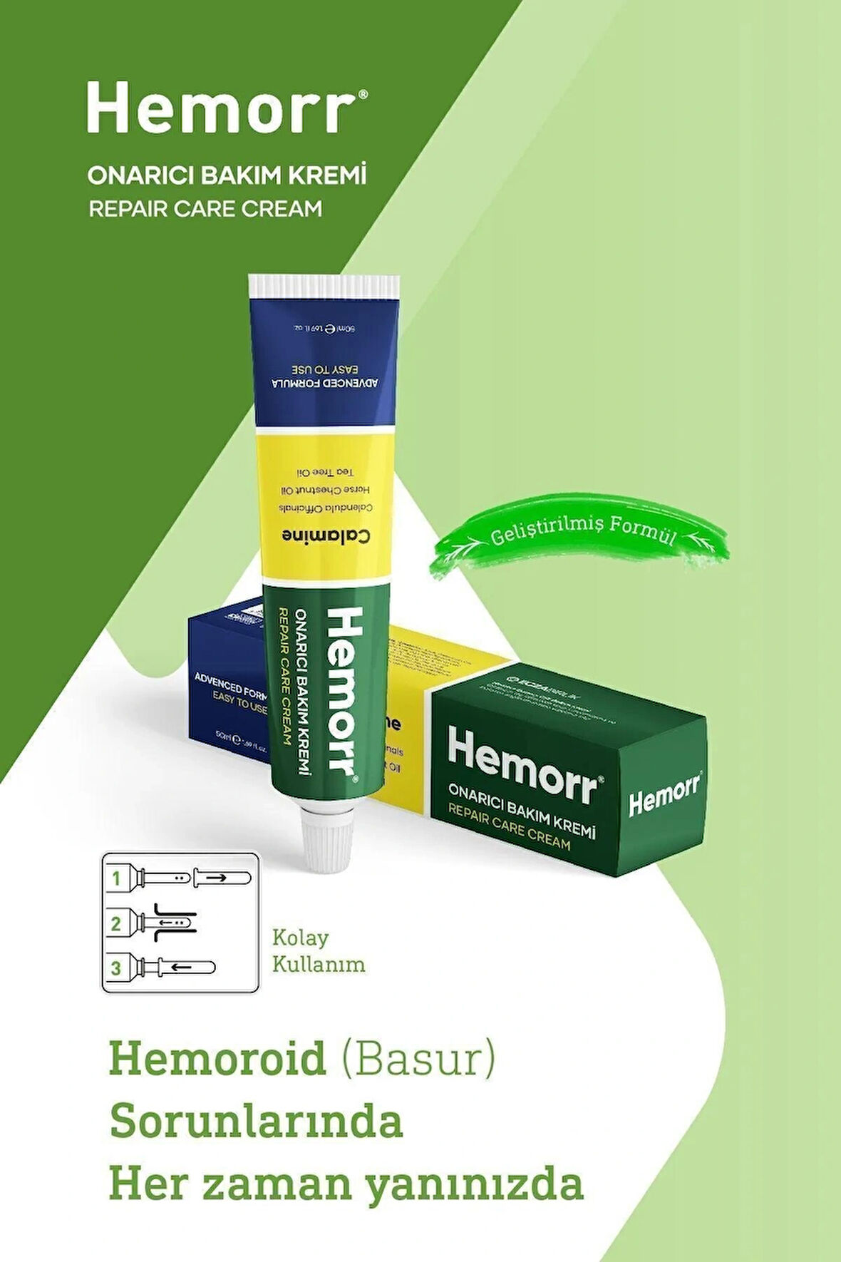 HEMORR At Kestanesi Kalamin Çay Ağacı Yağı Onarıcı Krem 50 ml