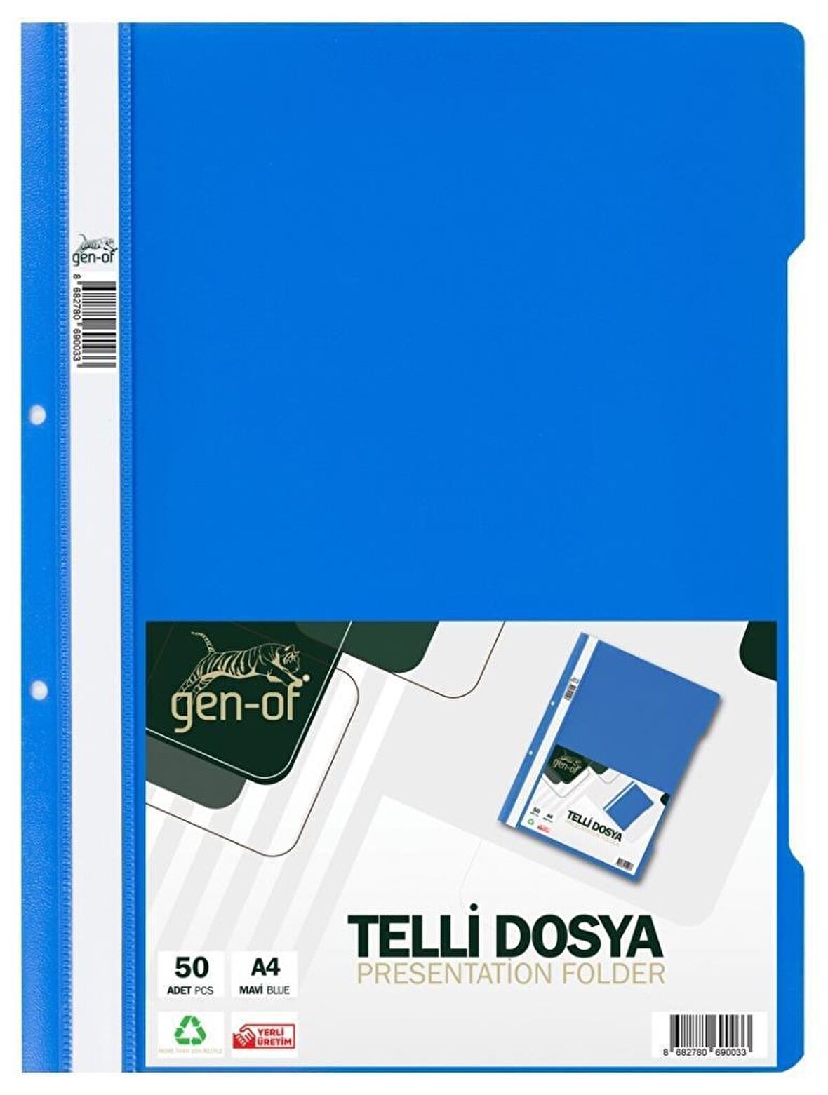 Gen-Of Mavi Telli Dosya A4 50 Li Paket