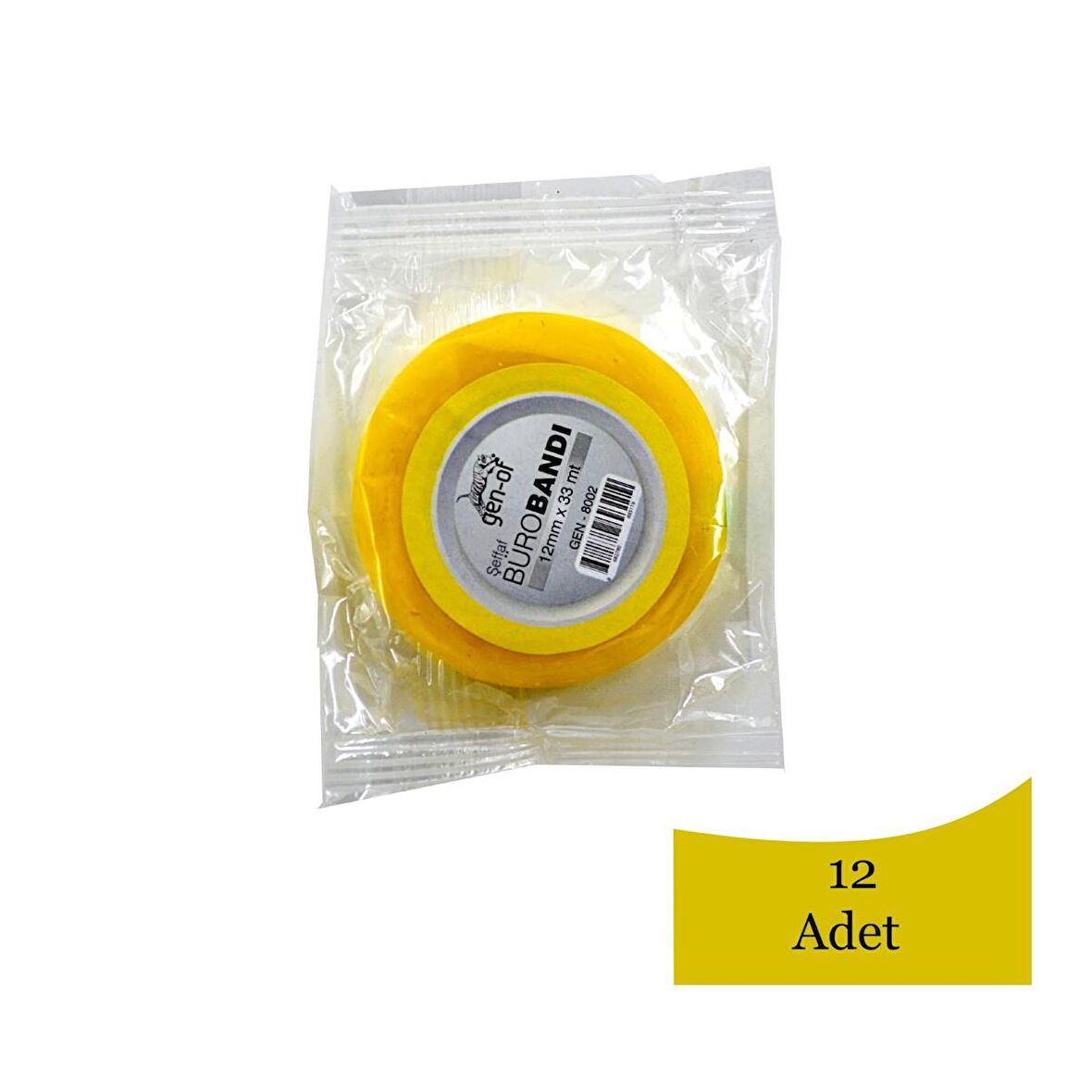 Gen-Of 12mmx33m Selefon Bant 12 Adet