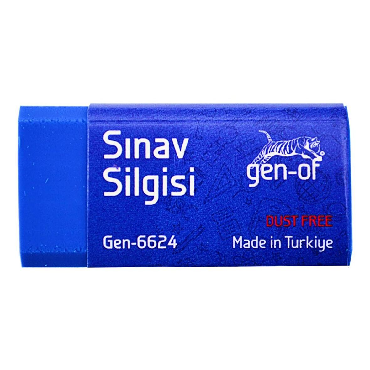 Gen-Of No:24 Dust Free Orta Boy Sınav Silgisi Mavi (GEN-6624) 1 Adet