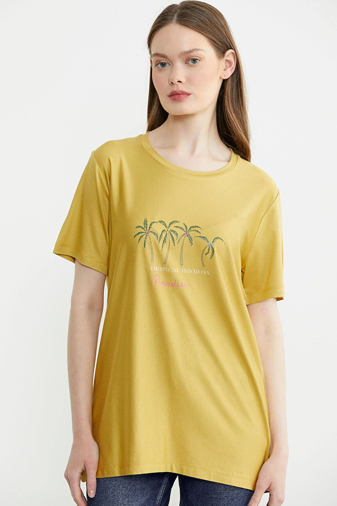 25Y2231-60075 SEMENTA EGZOTİK BASKILI TSHIRT