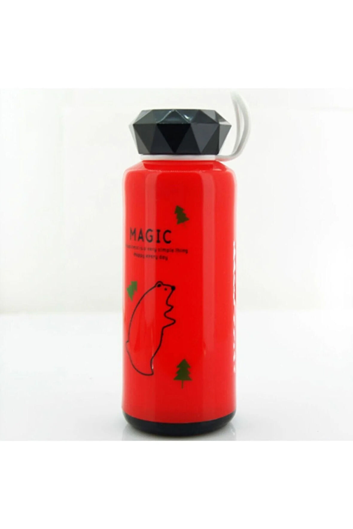 330 Ml Plastik Kapak Matara Magic Kırmızı