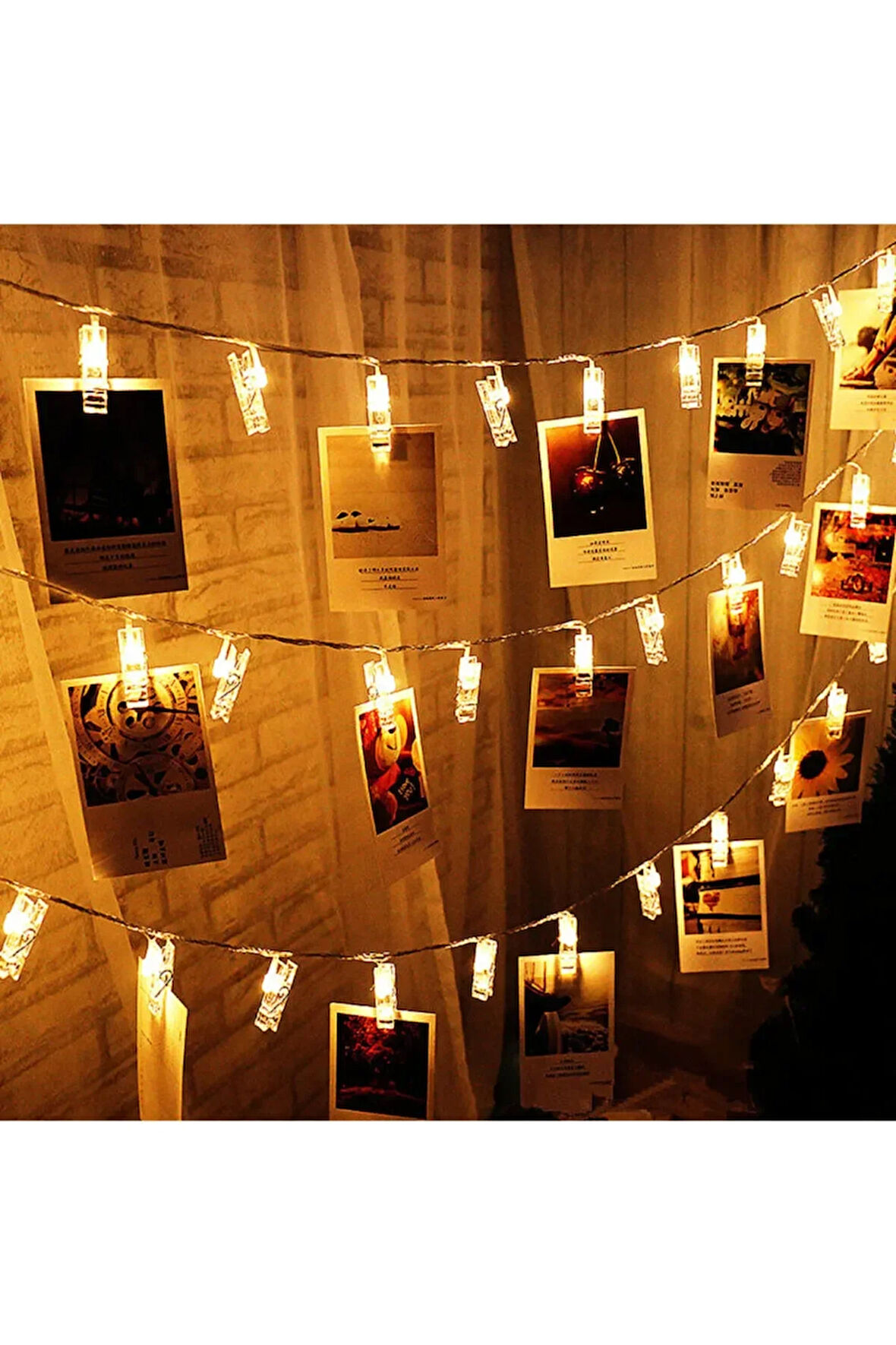 10’lu Led’li Mandallar 160 Cm Pilli Dekoratif Led Is?ık