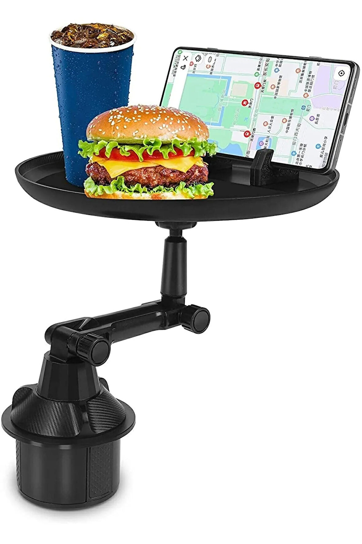 Araç Içi Telefon Tutucu 360 ° Döndürme Özellikli Tepsisi Ayarlanabilir 8,3 Inçlik Telefon Standı
