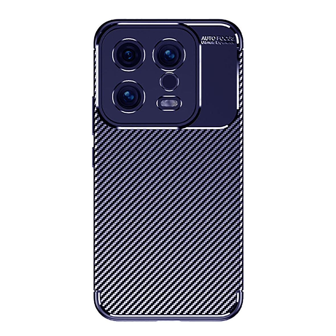 Xiaomi Mi 13 ile Uyumlu Kılıf Karbon Delüx Parmak İzi Yapmayan Ultra Slim Tpu Silikon Lacivert