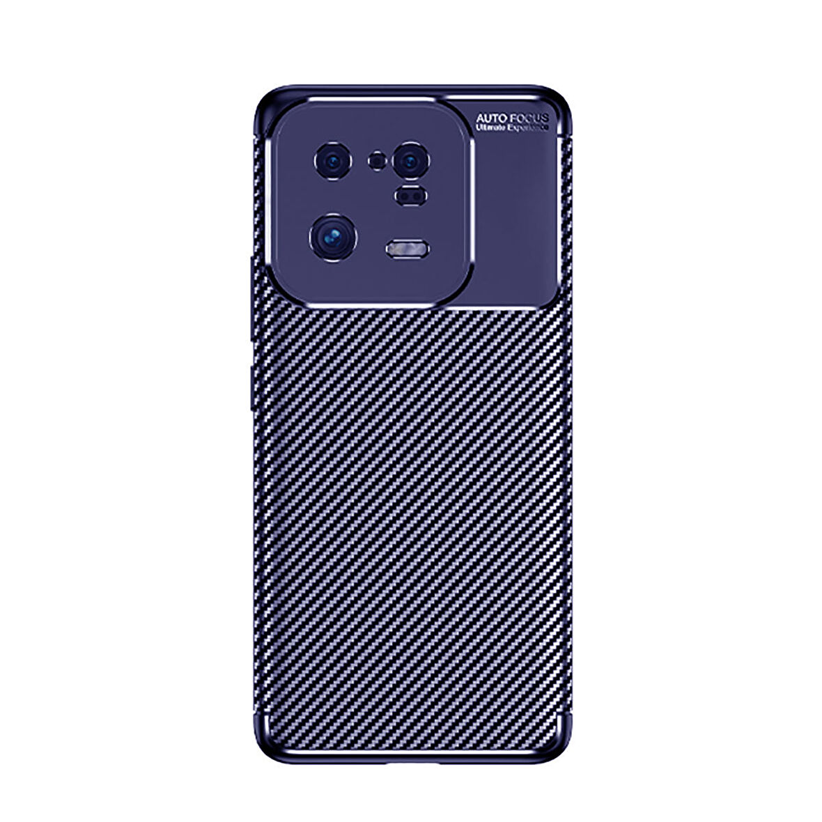 Xiaomi Mi 13 Pro ile Uyumlu Kılıf Karbon Delüx Parmak İzi Yapmayan Ultra Slim Tpu Silikon Lacivert
