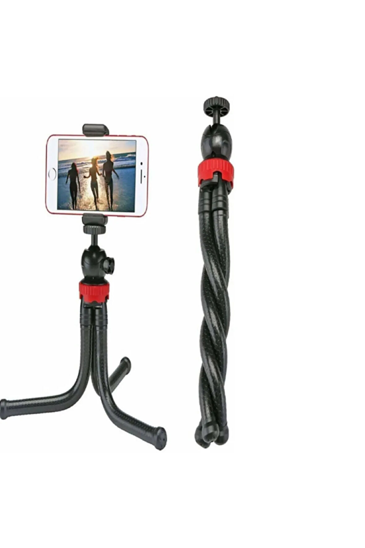 Flexible Youtuber 30cm Ahtapot 360 Derece 320gr Selfie Telefon Tutuculu 3 Ayaklı All in one Tripod