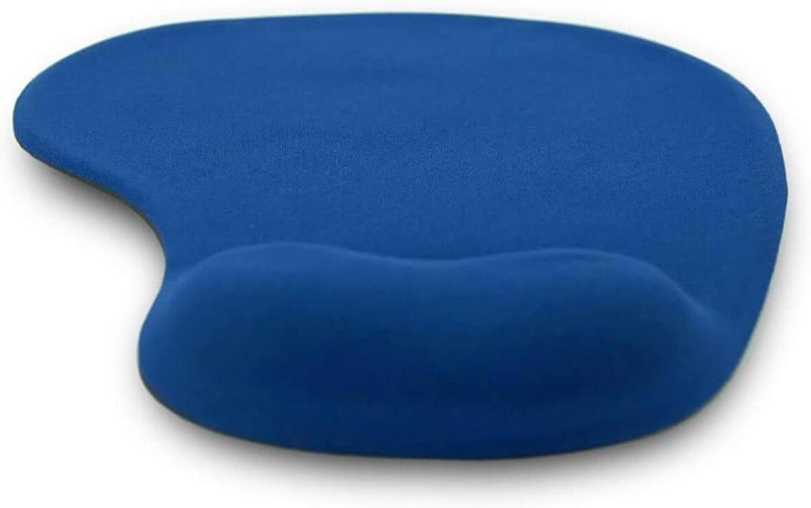 Coverzone Bilek Destekli Mouse Pad Kumaş Yüzey Kaymaz Alt Taban Kullanıcı Dostu Şık ve Rahat Tasarım Fare Altlığı (Lacivert)