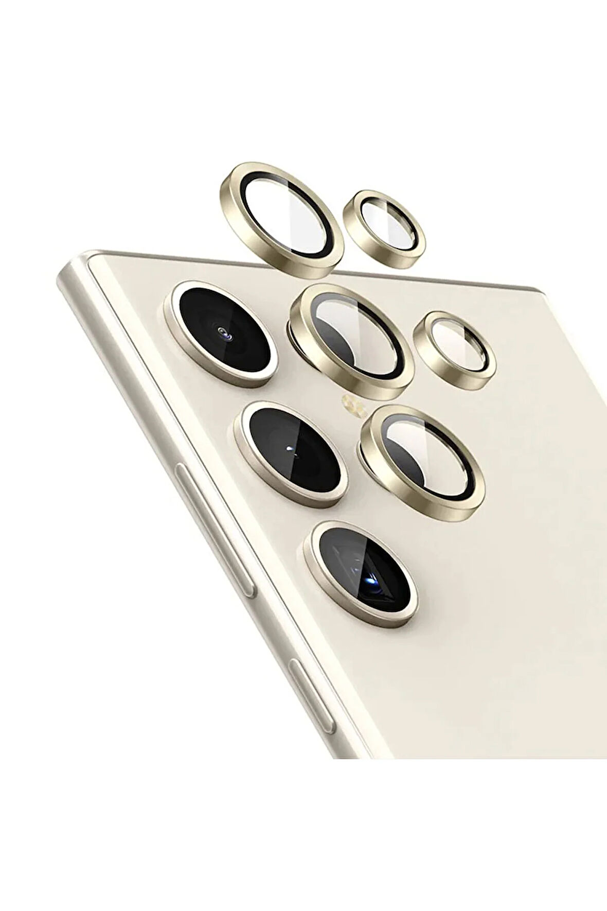 Galaxy S24 ile uyumlu Kamera Lens Koruma Görüş Açısını Bozmaz Yüksek çözünürlük Premium Advice Safir