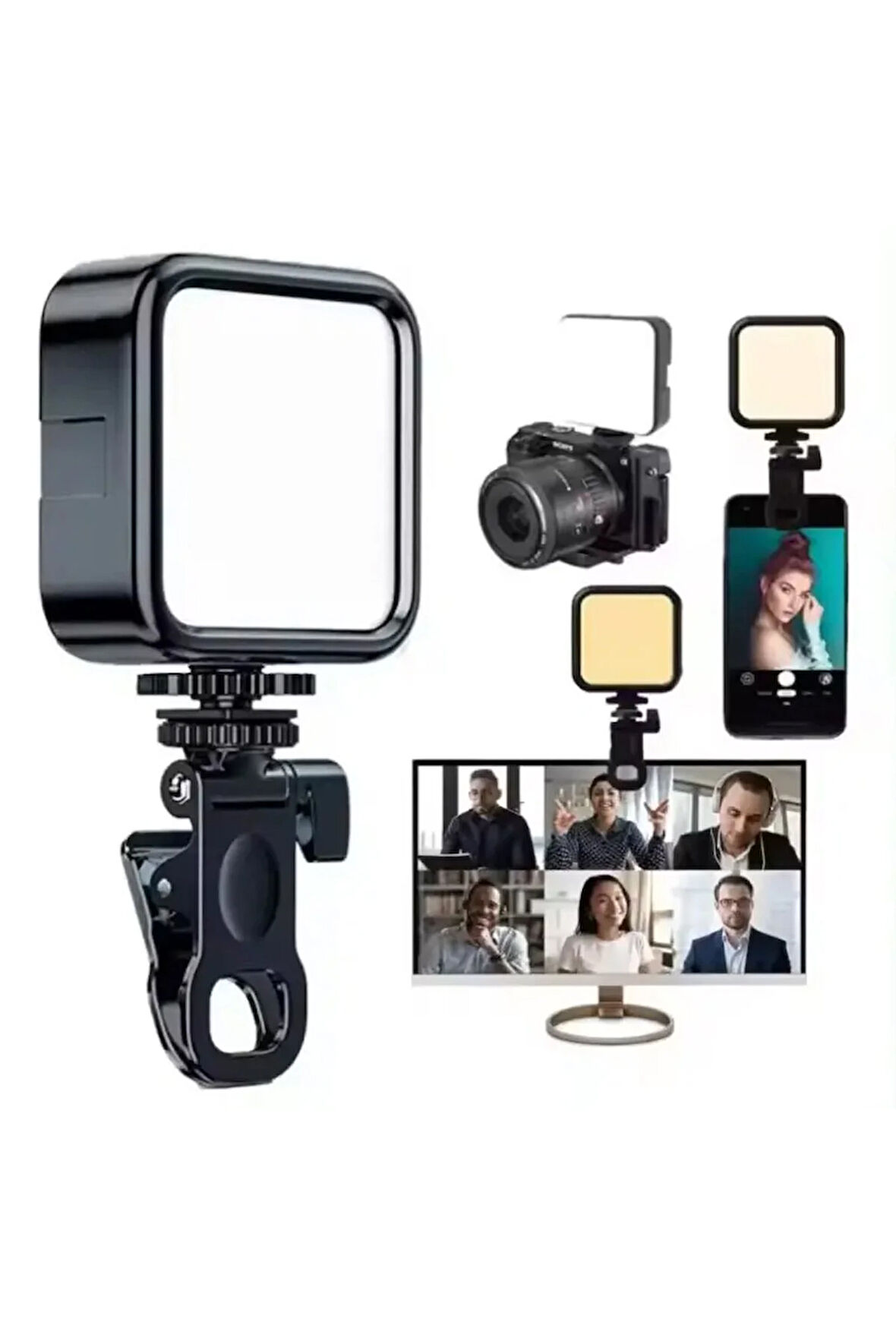 Cep Telefonu Dolgu Işığı, Canlı Yayın Için Mini Taşınabilir Kısılabilir Yüksek Parlaklık AY-83