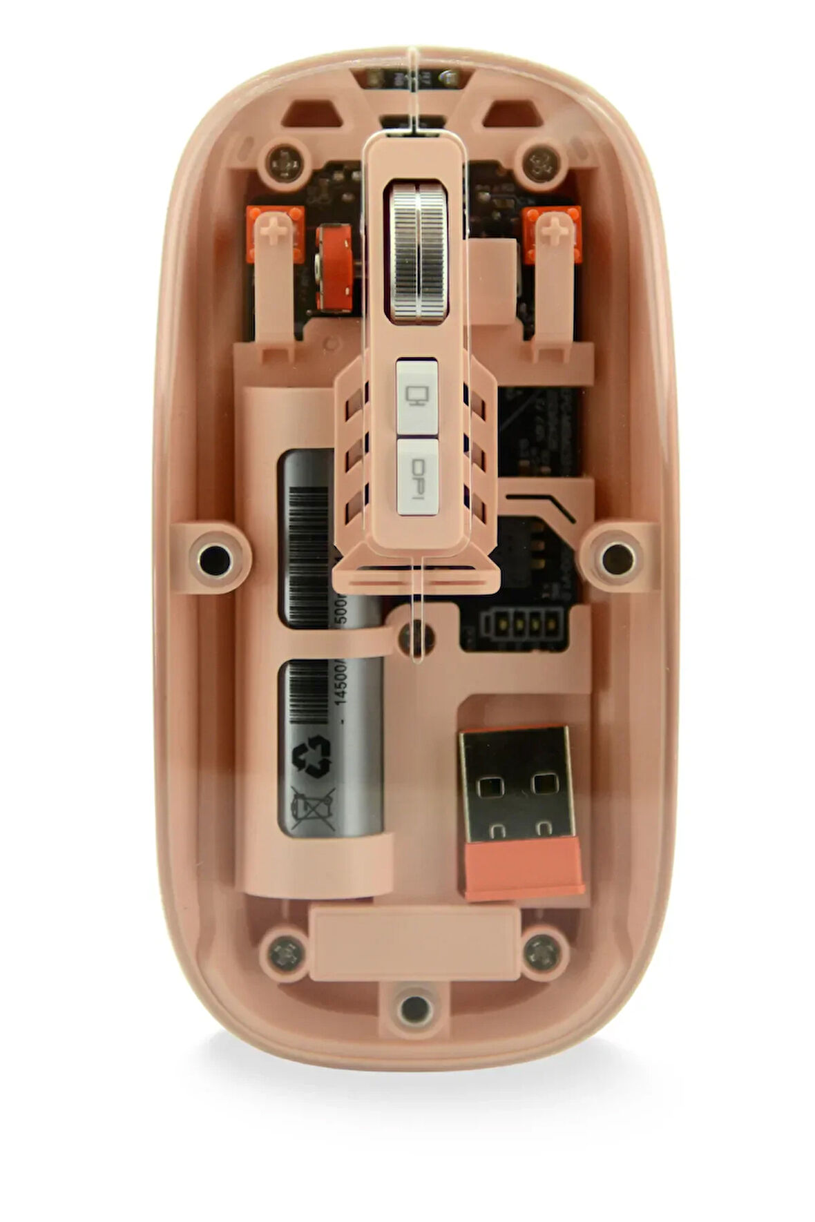 Şeffaf Kablosuz Mouse Usb Reciever Ile Bağlan Modern Tasarım M233