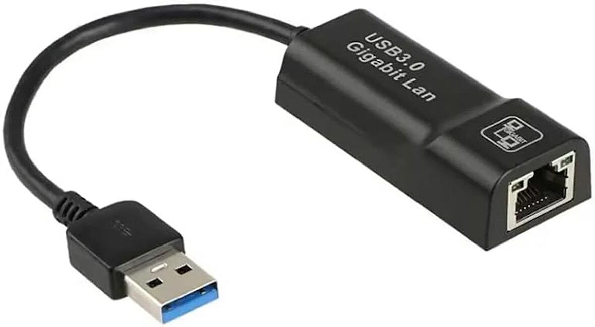 Coverzone Notebook ve PC Uyumlu Type-C 3.1 USB 3.0 to Ethernet Adaptör 10/1000/1000Mbps USB to RJ45 Adaptör Çevirici (NRT-1048)