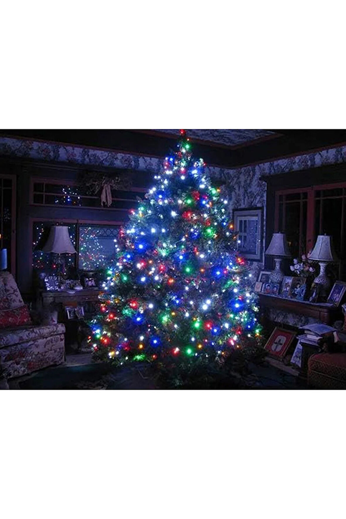 30 Metre Rgb Noel Yılbaşı Ağacı Işığı Led Ampül Çam Ağacı Balkon Merdiven Balkon Oda Kullanıma Uygun