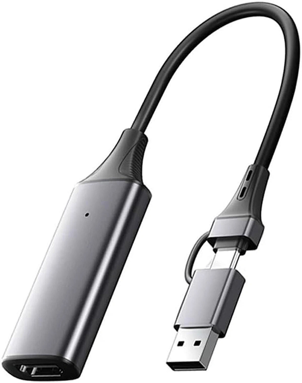 Coverzone Type C Video Capture Yakalama Kartı Uçlu HDMI to Type-C PC Bilgisayar Video Yakalama ZR964