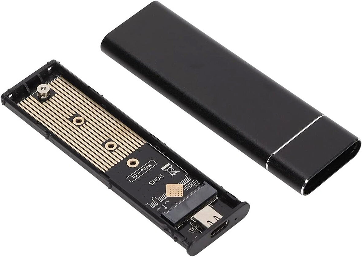 Coverzone M2 SSD Harici Okuyucu ve Yazıcı 10 Gbps Type-C Harici Bellek Kart Okuyucu NVME - NGFF/USB 3.1-3.2 CHC-M2 - ZR965