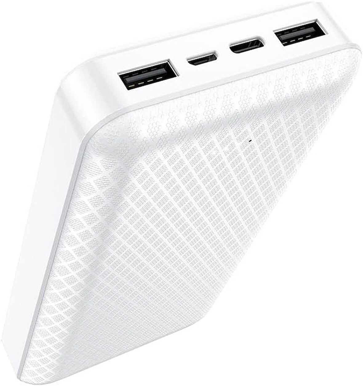 Coverzone Borofone 20000mAh 74Wh, Dual USB Output, USB-C Input ve Micro USB Input Güç Bankası Powerbank iPhone ile Uyumlu Şarj Seviyesi Led Göstergeli Kompakt ve Modern Tasarım BJ3A