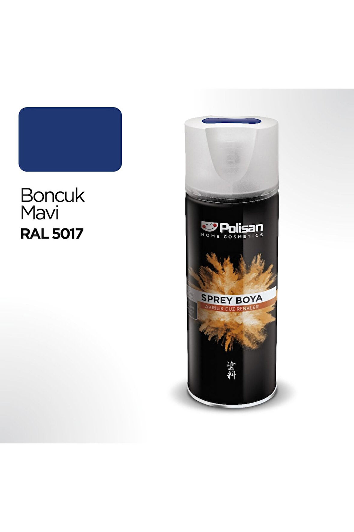 Akrilik Boncuk Mavi Sprey Boya 400 ml - Ral 5017