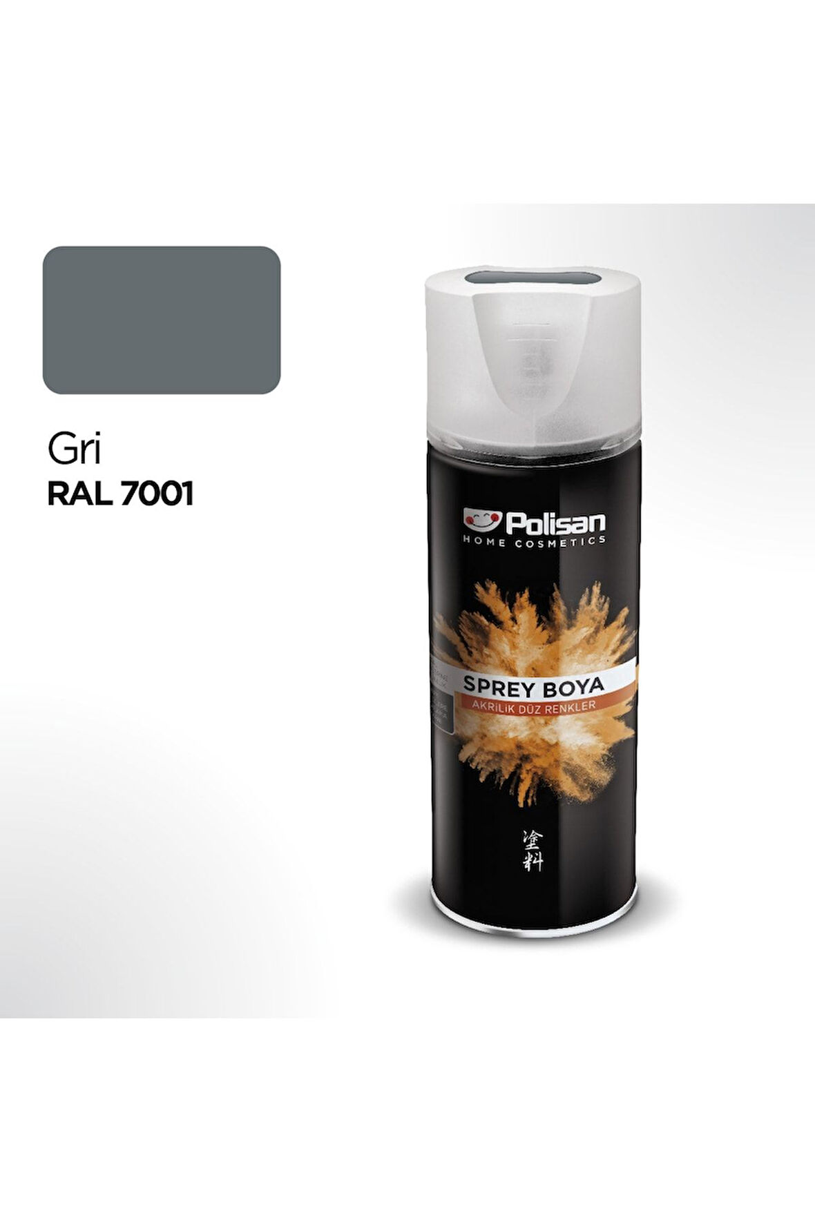 Akrilik Gri Sprey Boya 400 ml - RAL 7001
