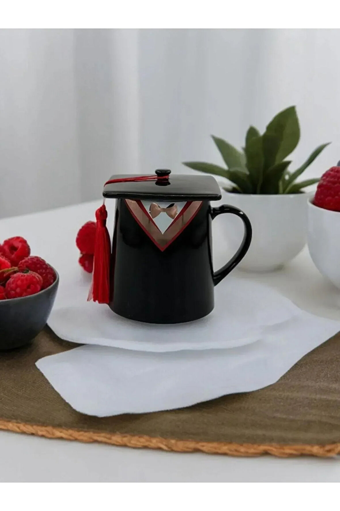 Mezuniyet Temalı Seramik Kupa Mug Bardak Hediyelik Dekoratif Süs Kupa