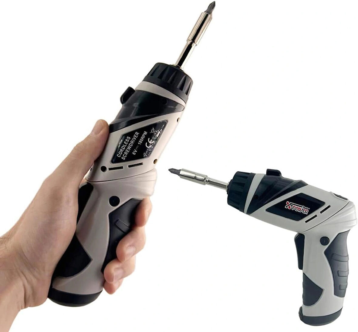 Coverzone Kablosuz Tornavida 6V, 180RPM, LED Işıklı, Katlanabilir Gövde, İleri-Geri Fonksiyonlu | KCS-616