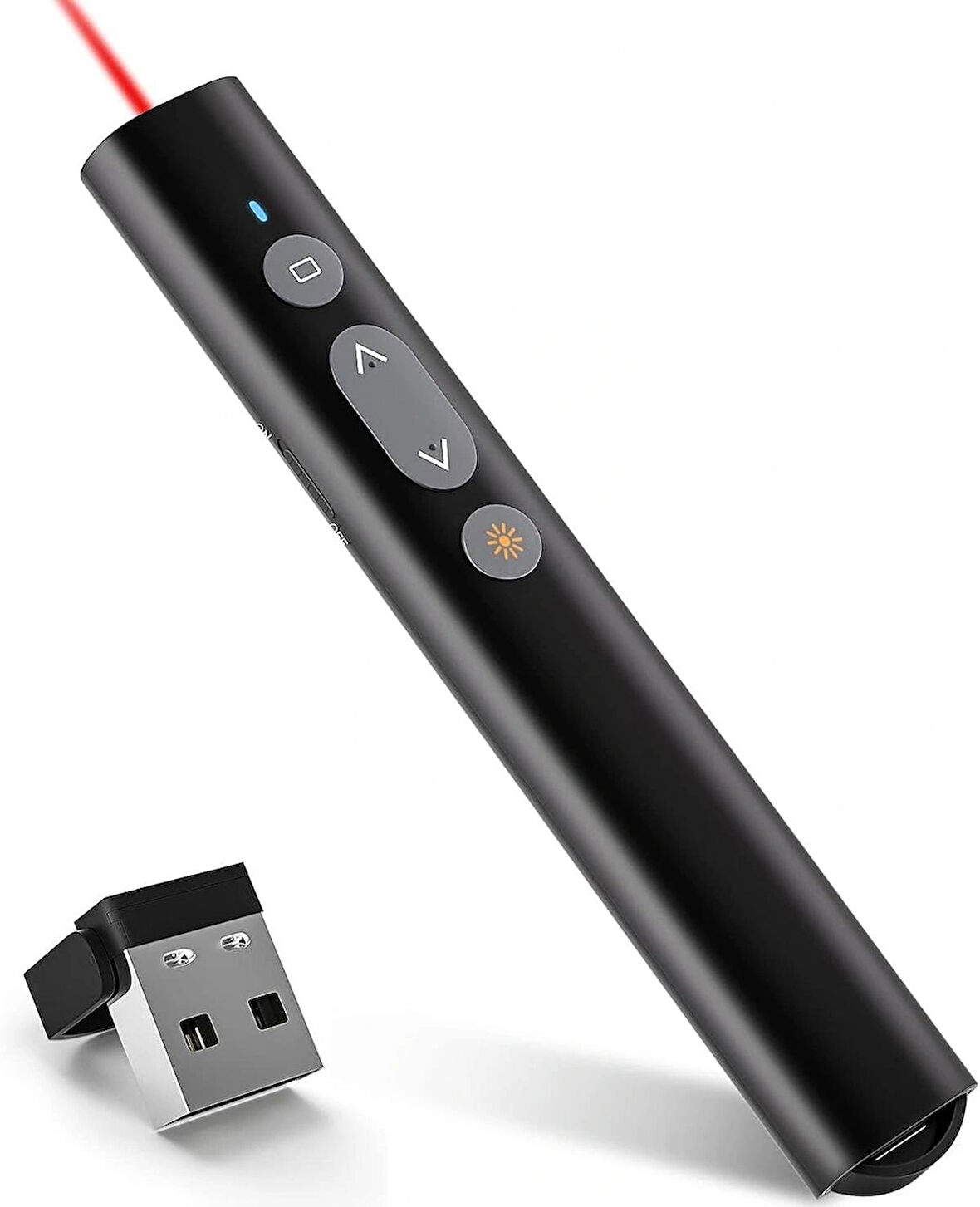 Coverzone Kablosuz Presenter 2.4GHz, 30m Kontrol, USB Alıcılı, PowerPoint Slayt İleri Geri Kumanda | Y-55