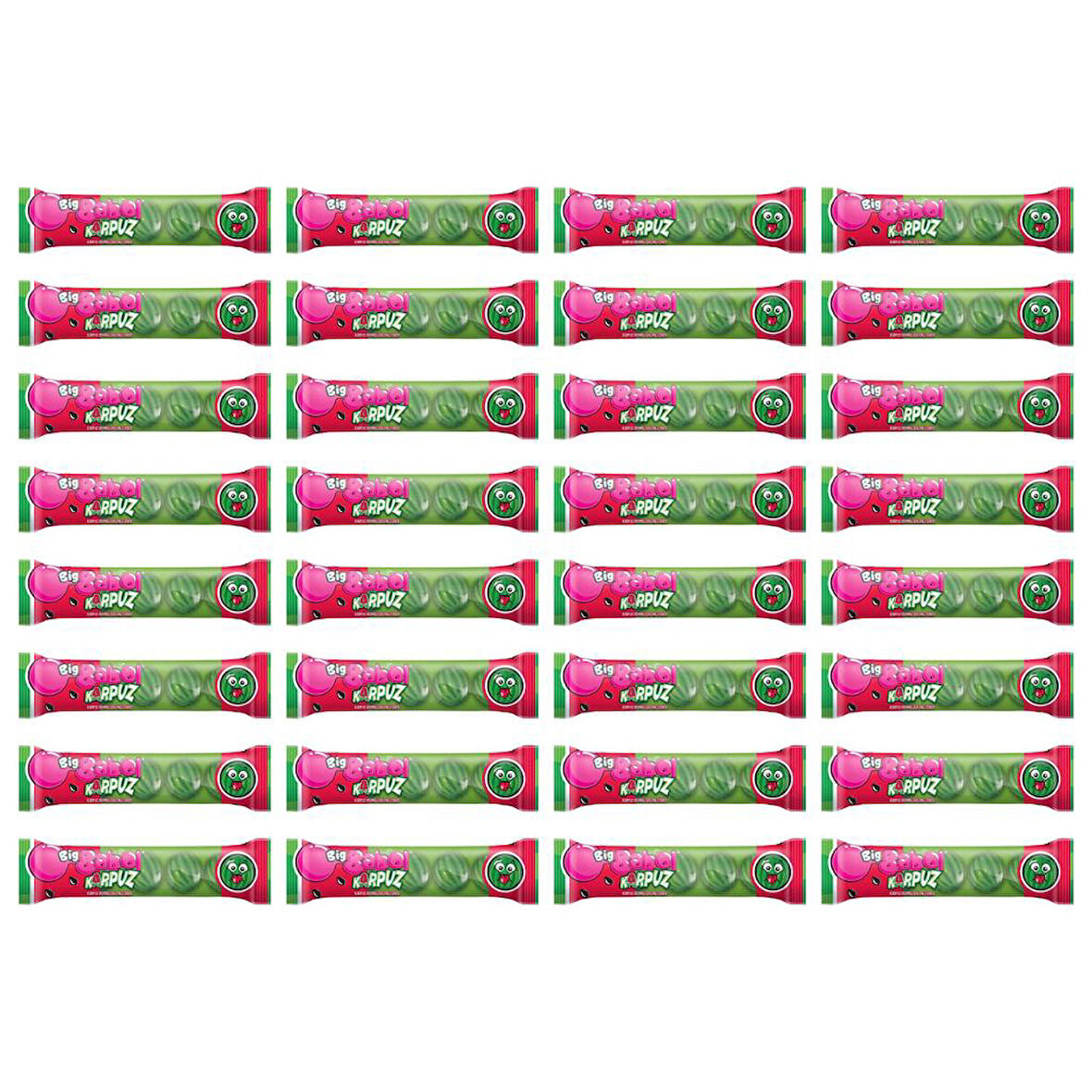 Big Babol Karpuz Aromalı Toz Dolgulu Sakız 20 gr x 28 Adet 
