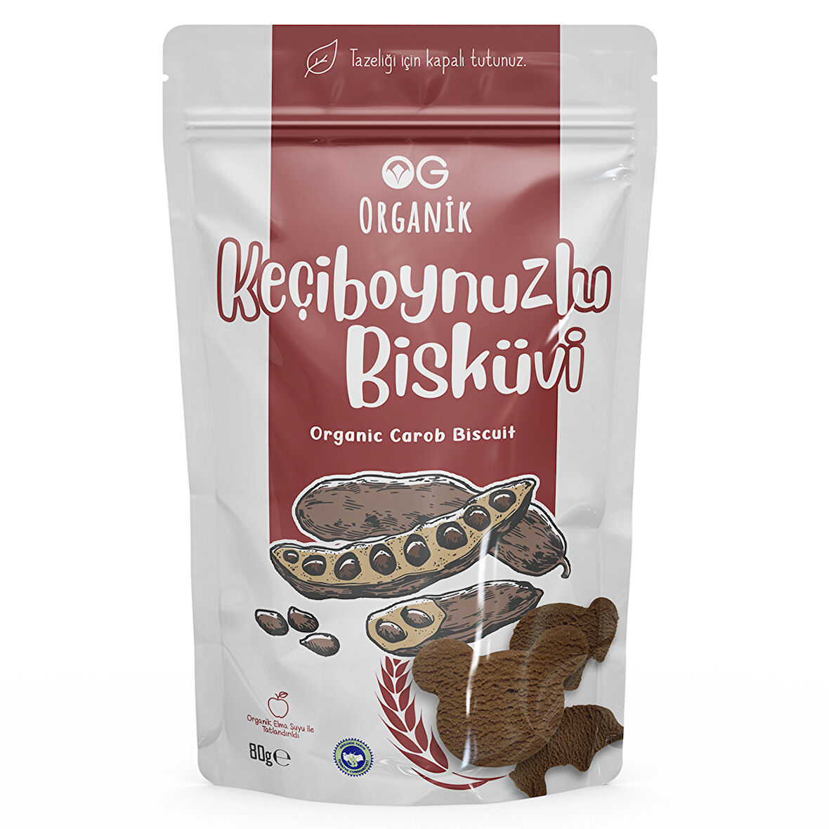Organik Keçiboynuzlu Bisküvi 80 GR