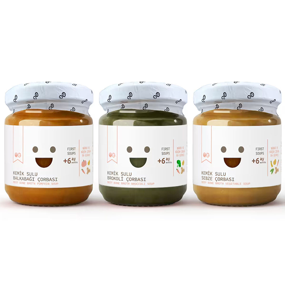 Kemik Sulu Ek Gıda Çorba Seti 200g +6 Ay