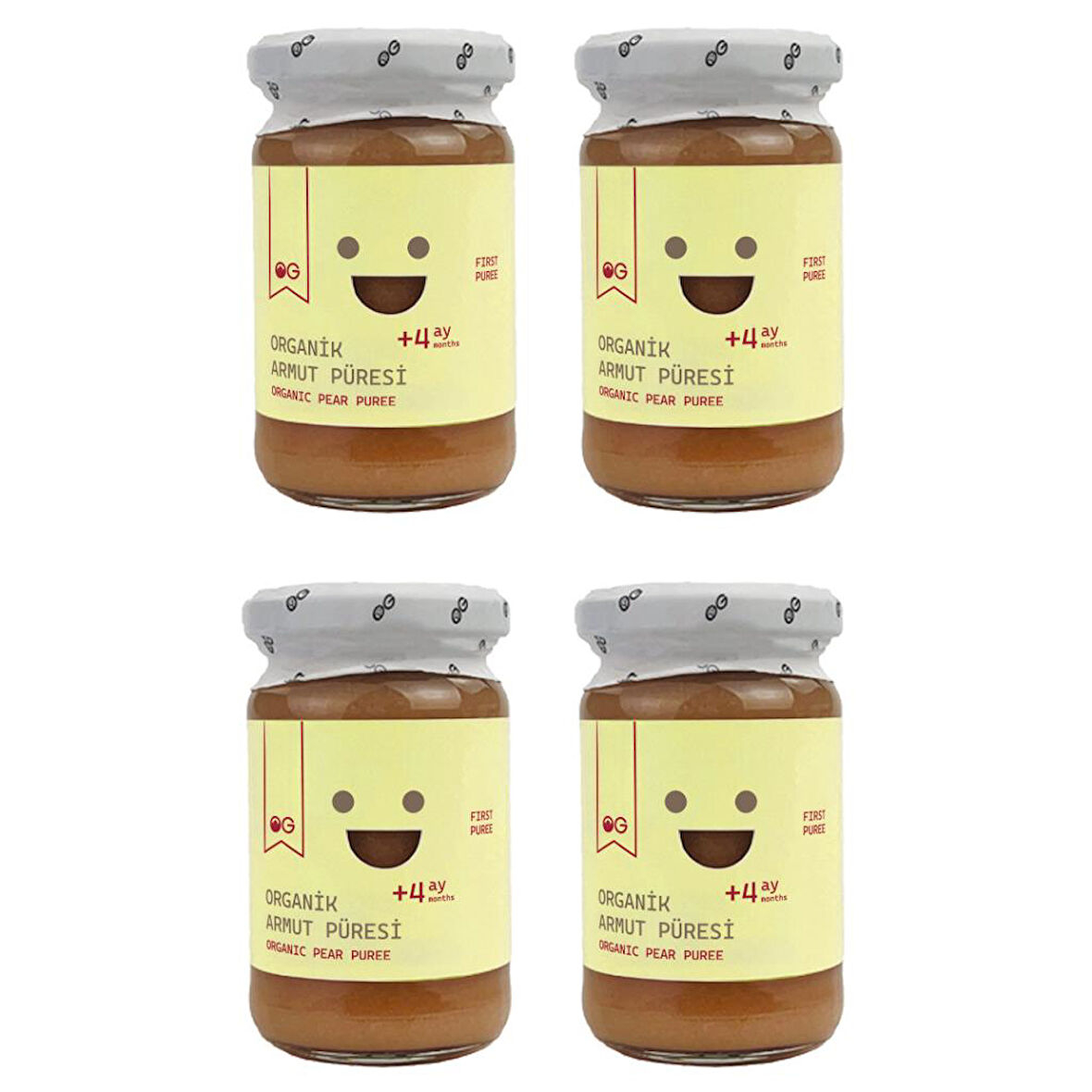 4'lü Organik Armut Püresi 100 G +4 Ay