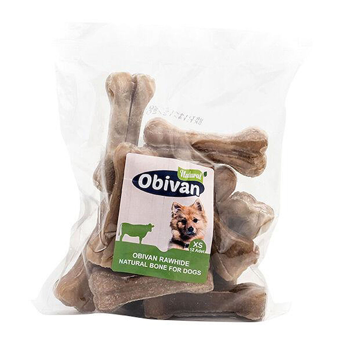 Obivan Natural Köpek Diş Bakım Kemiği XS 12 Adet