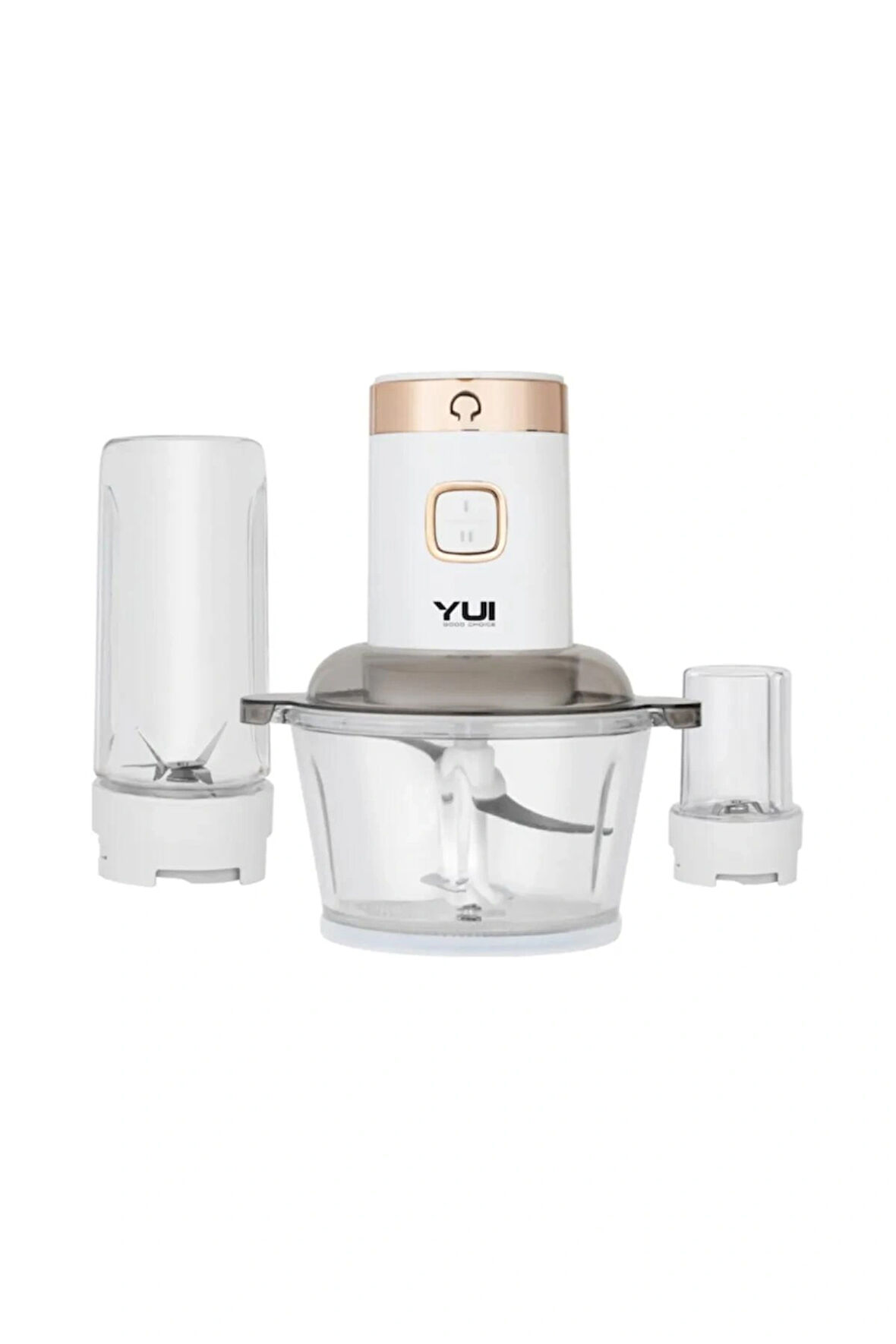 M2001 3'ü 1 Arada 2 Litre Doğrayıcı Cam Hazne- Kişisel Smoothie Blender-öğütücü