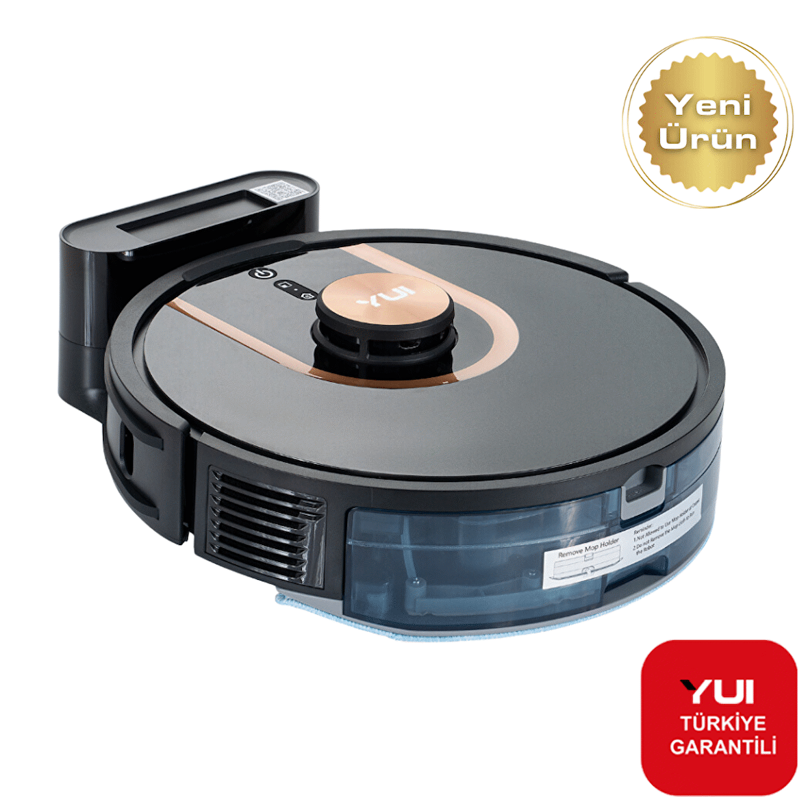 Yui S7 NoMopZone Özellikli Akıllı Robot Vacuum & Mop Süpürge Siyah(YUI TÜRKİYE GARANTİLİ)