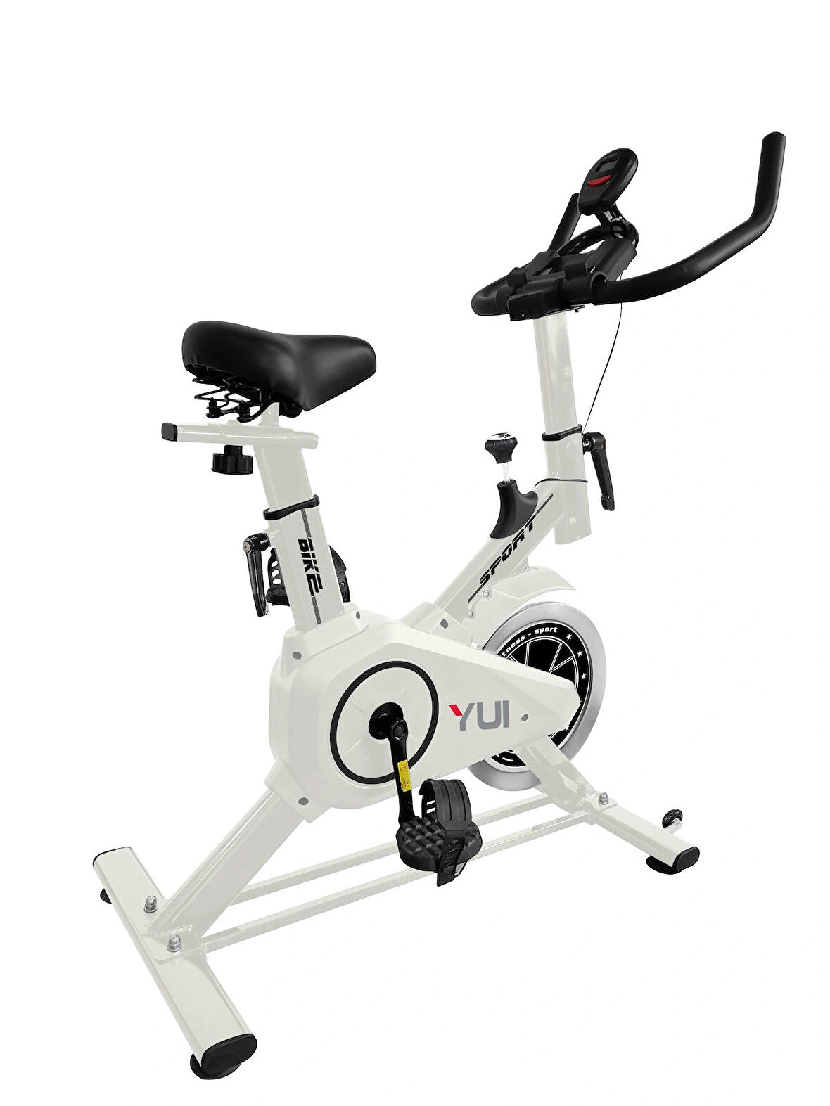 Yui XV15 Esential Profesyonel Spinning Bike Kondisyon Bisikleti Ve Kondisyon Aleti Beyaz