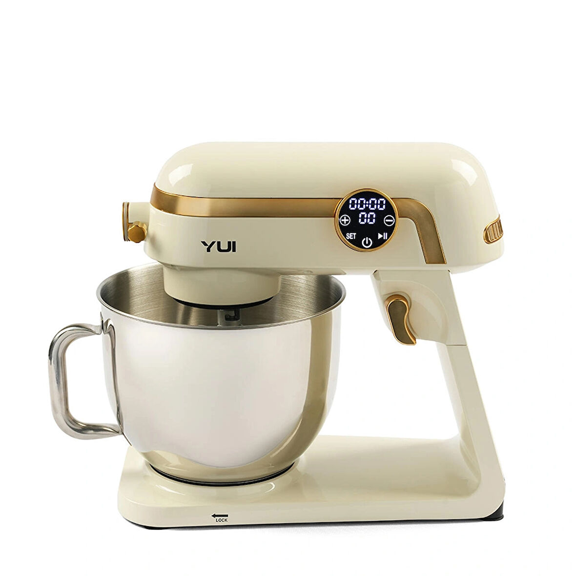 Easy Chef M123 1800w Güç 7l Hazne Stand Mikser Krem Gold