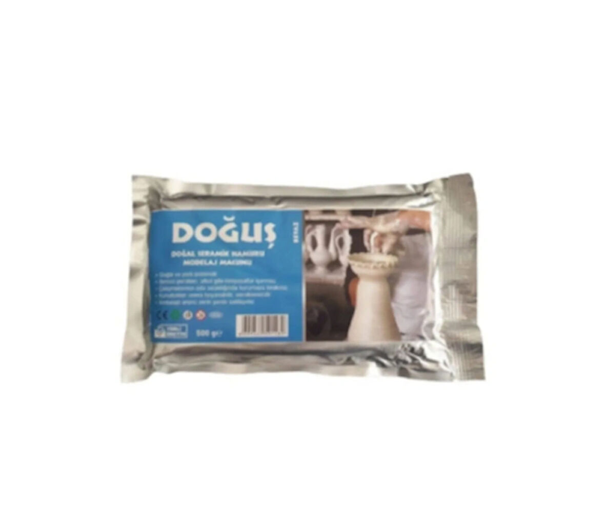 DOĞUŞ SERAMİK HAMURU 500 GR BEYAZ