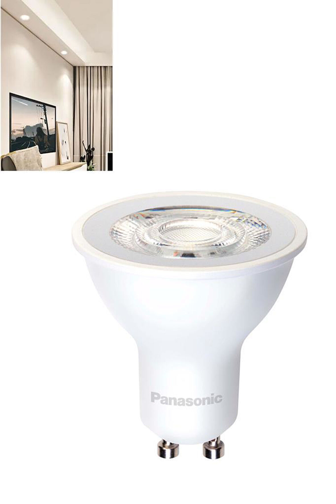 Panasonic 4W (50W) Led Spot Ampul Gün Işığı  4000K - GU10 Duy  - Çanak Lamba - Avize Ampulu