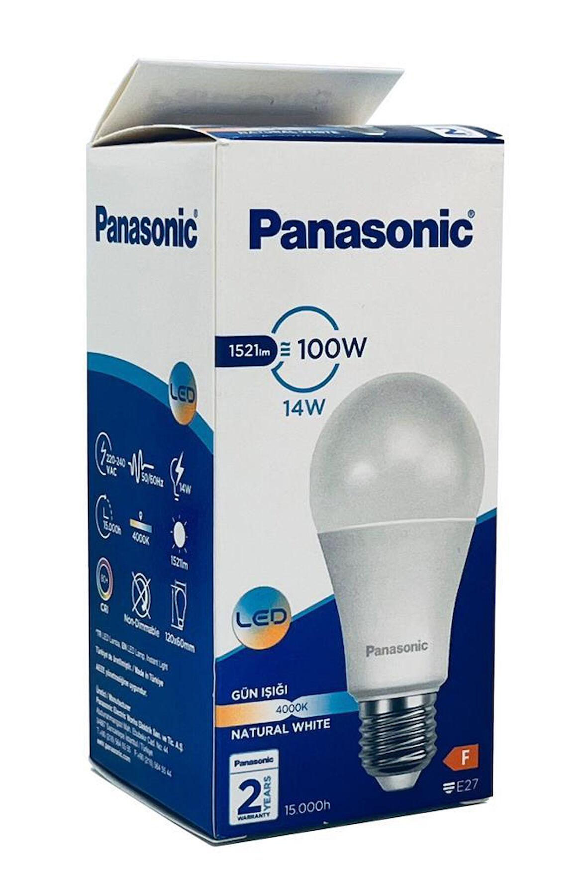 Panasonic 14W (100W) Led Ampul 4000K - Gün Işığı E27 Led Lamba