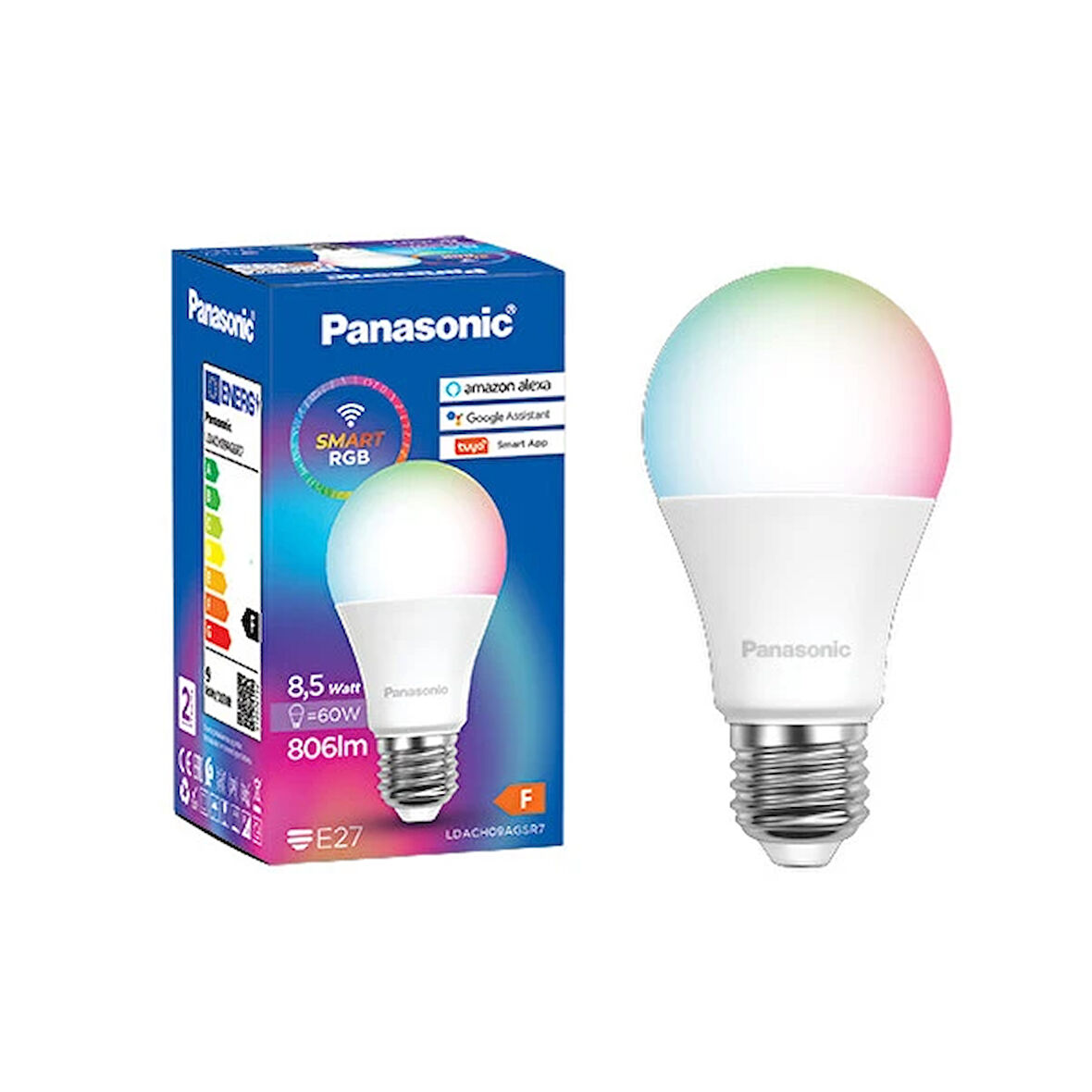 Panasonic Wifi BT RGB Uygulamalı E27 Akıllı Led Ampul