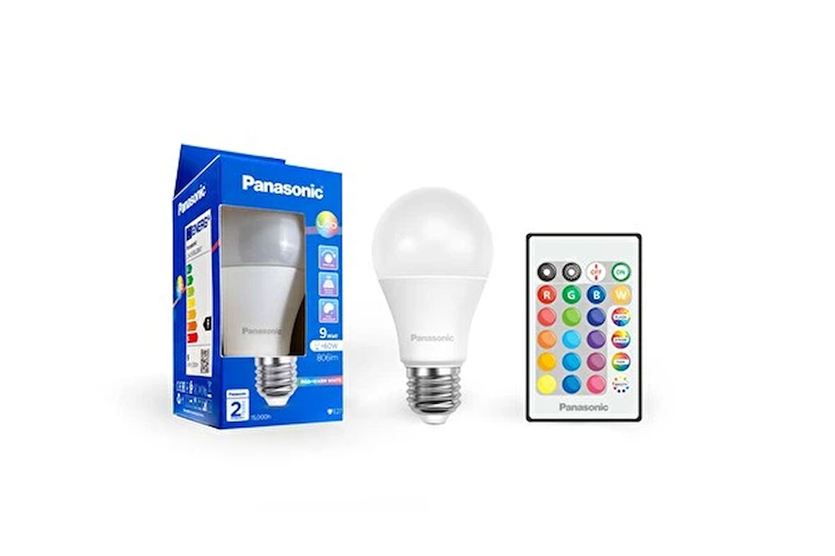 Panasonic Uzaktan Kumandalı RGB E27 Akıllı Led Ampul