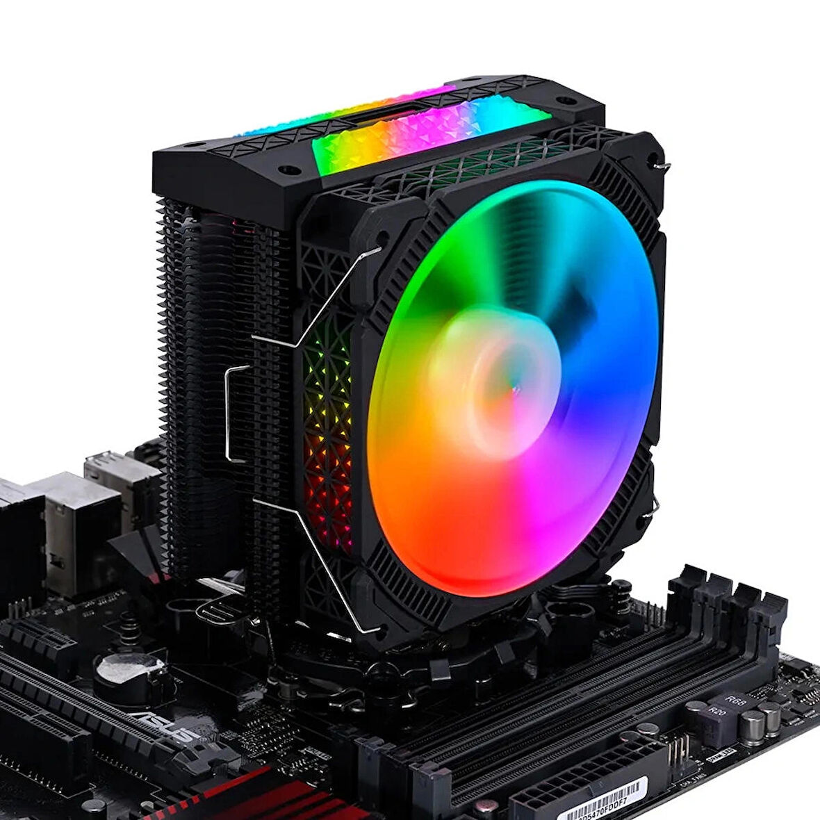 Amd Uyumlu L4X1 Işlemci Soğutucu 4 Bakır Boru Rgb Fan 160 Tdp