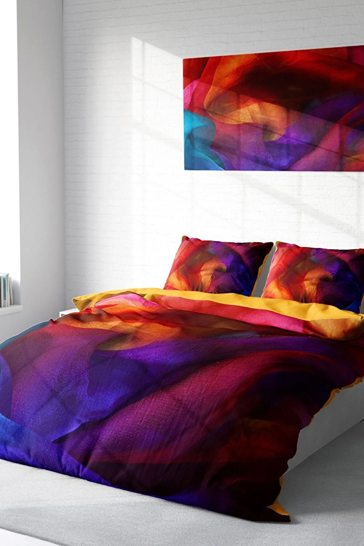 Nevresim Takımı %100 Doğal Pamuk Çift Kişilik 3d Digital Paint