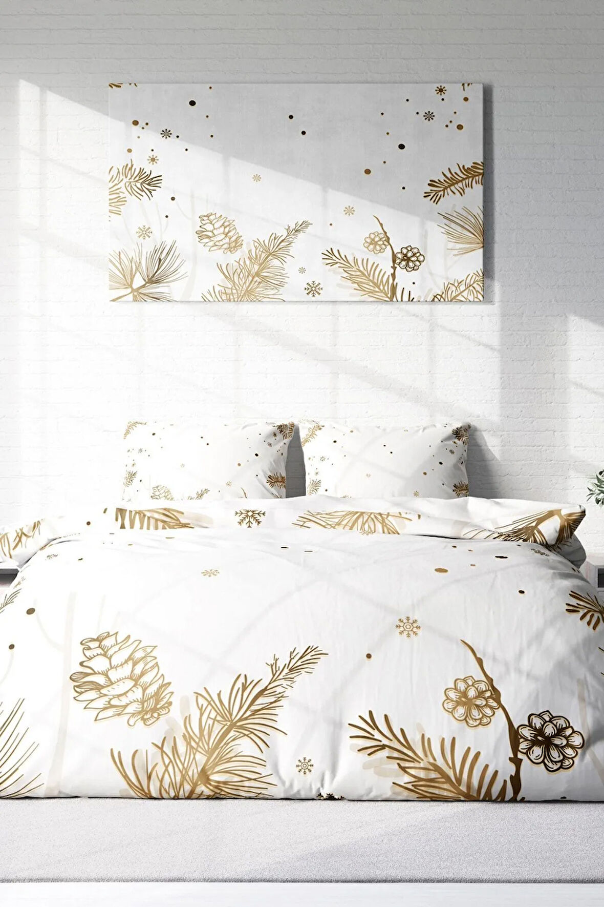 Nevresim Takımı %100 Doğal Pamuk Çift Kişilik 3d Digital Soft